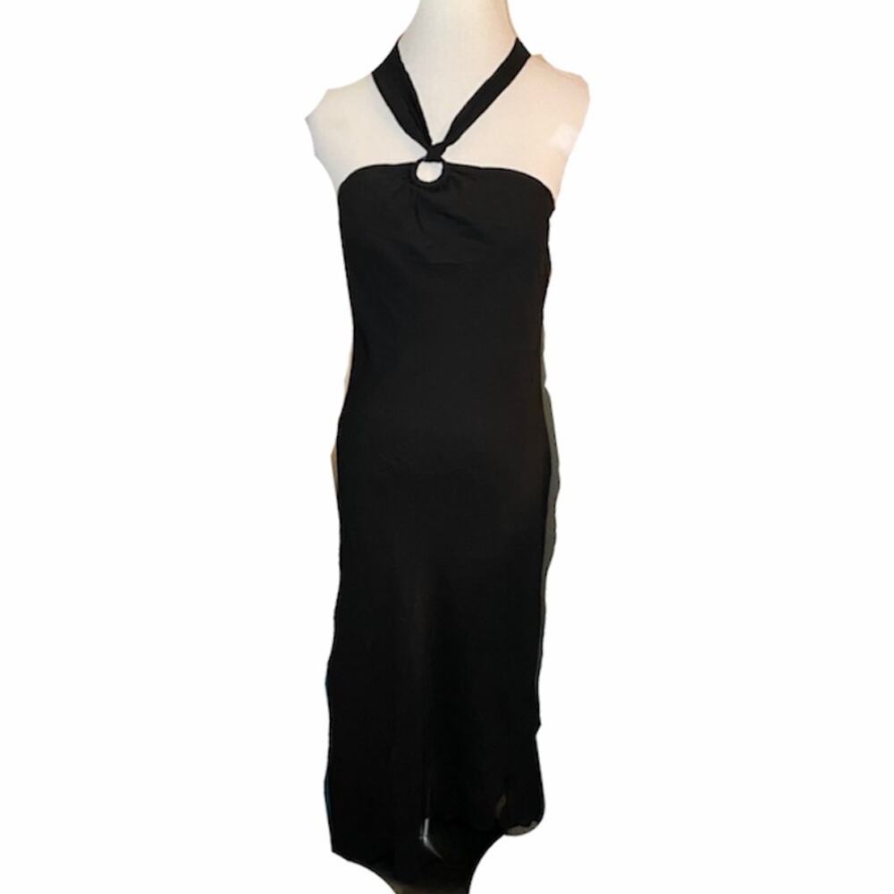 Black Halter Dress EE4